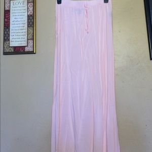 Light pink maxi skirt